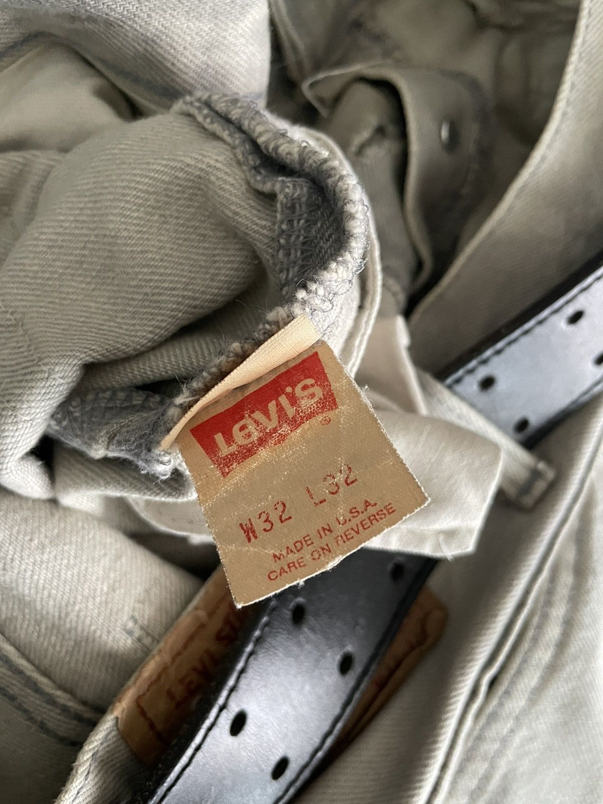 Levi's VINTAGE LEVI'S 501 GRAY DENIM Size US 30 / EU 46 - 15 Thumbnail