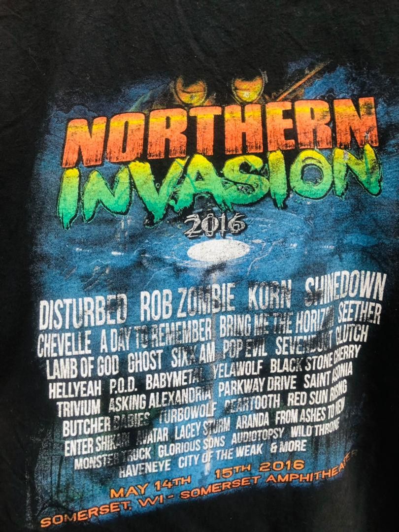Band Tees × Vintage Northern Invasion 2016 Tour Band Music Shirt Size US M / EU 48-50 / 2 - 4 Thumbnail