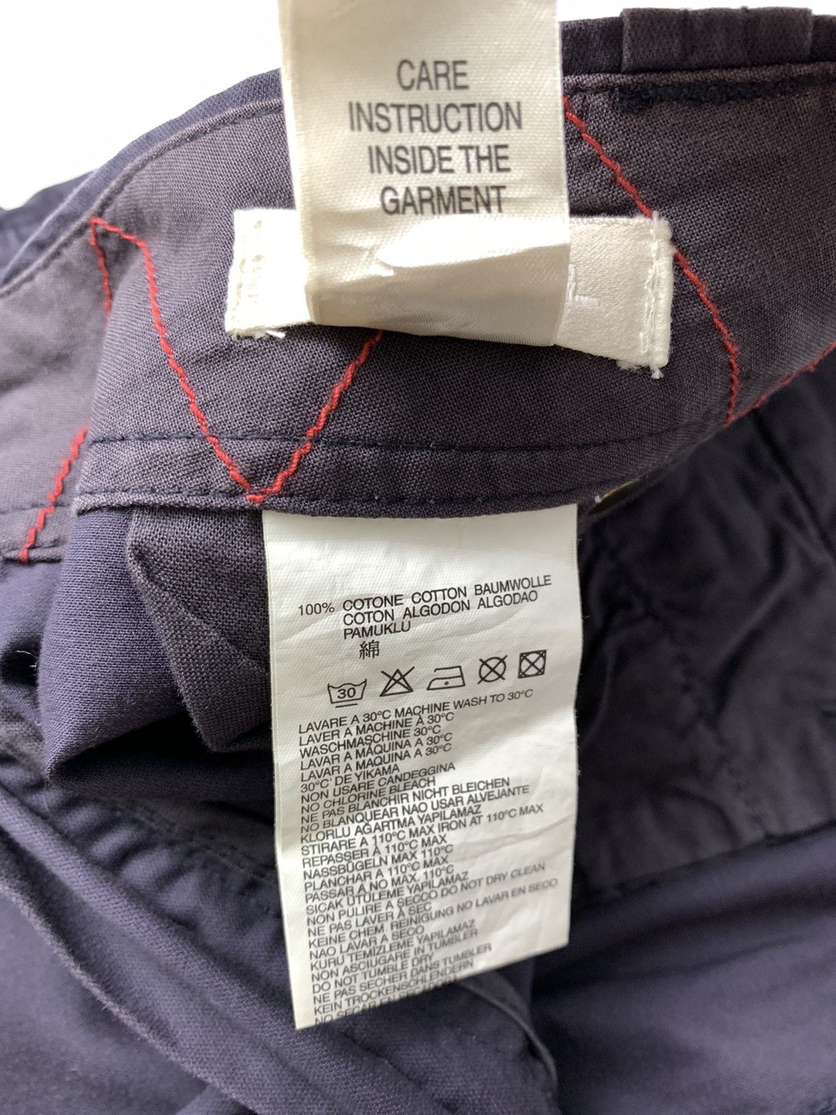 Diesel Diesel men’s Waxed Purple Cargo Pants Size US 31 - 8 Thumbnail