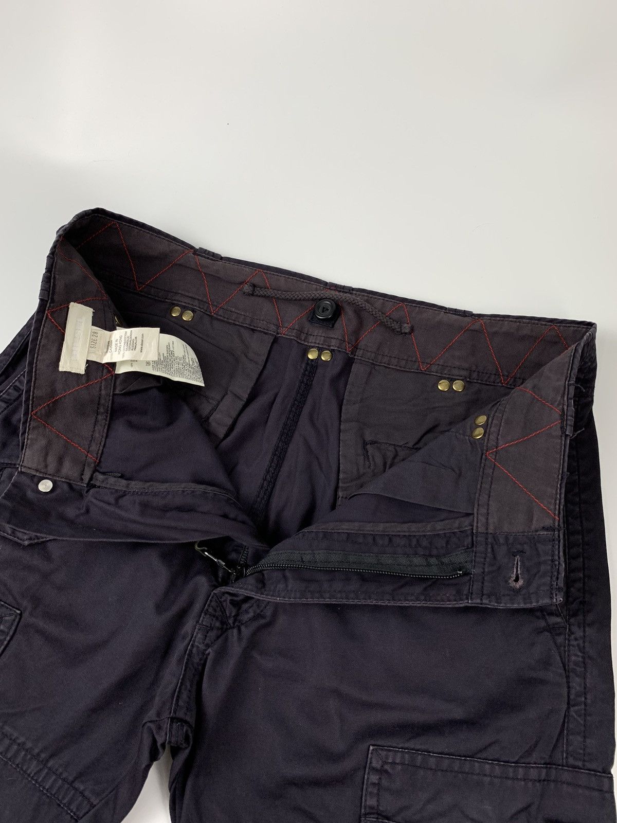 Diesel Diesel men’s Waxed Purple Cargo Pants Size US 31 - 6 Thumbnail
