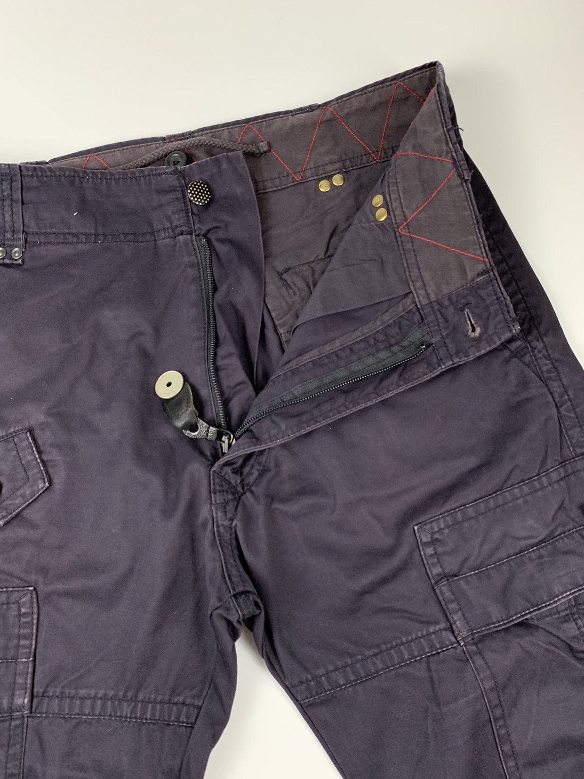 Diesel Diesel men’s Waxed Purple Cargo Pants Size US 31 - 5 Thumbnail