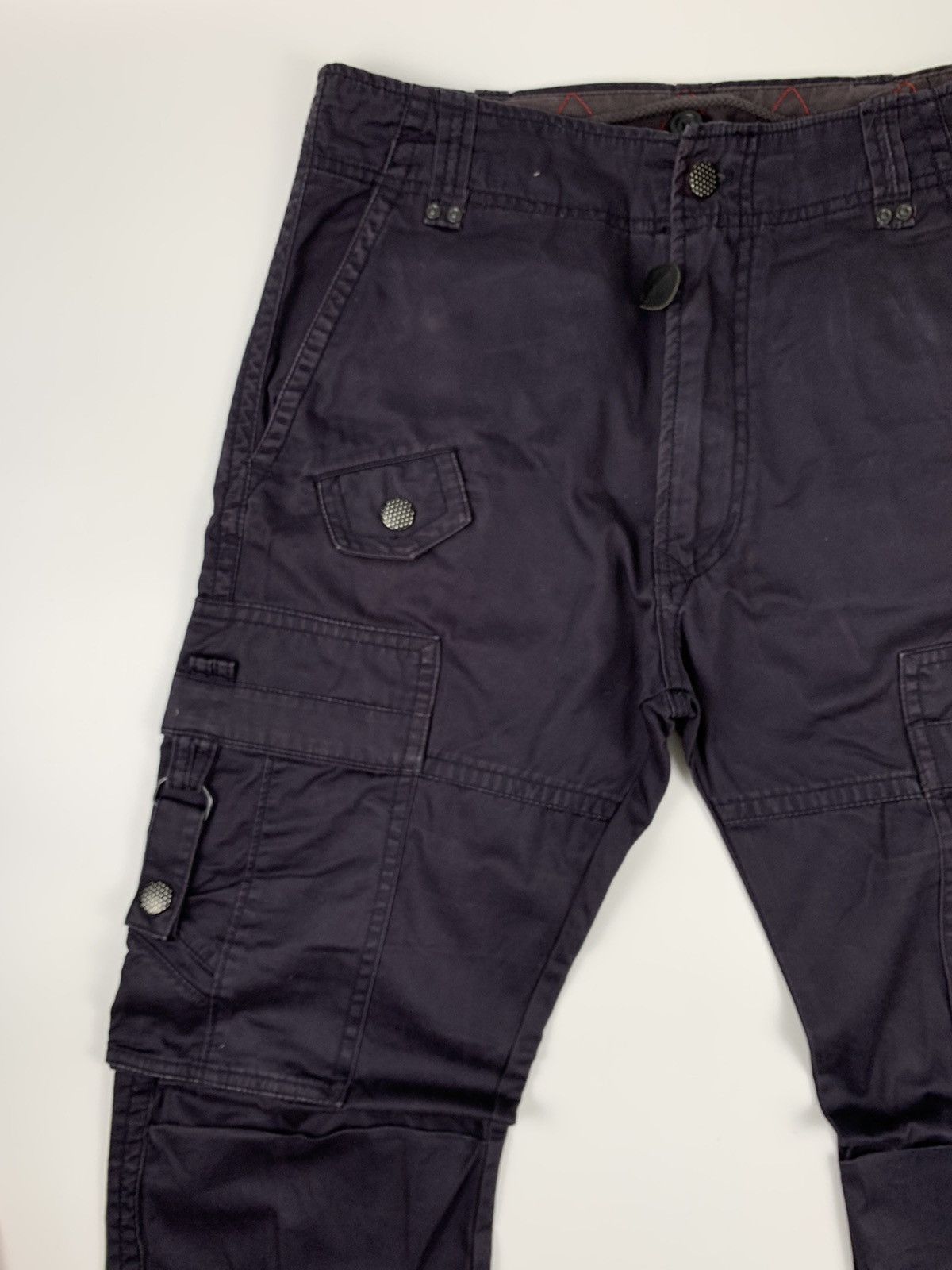 Diesel Diesel men’s Waxed Purple Cargo Pants Size US 31 - 4 Thumbnail
