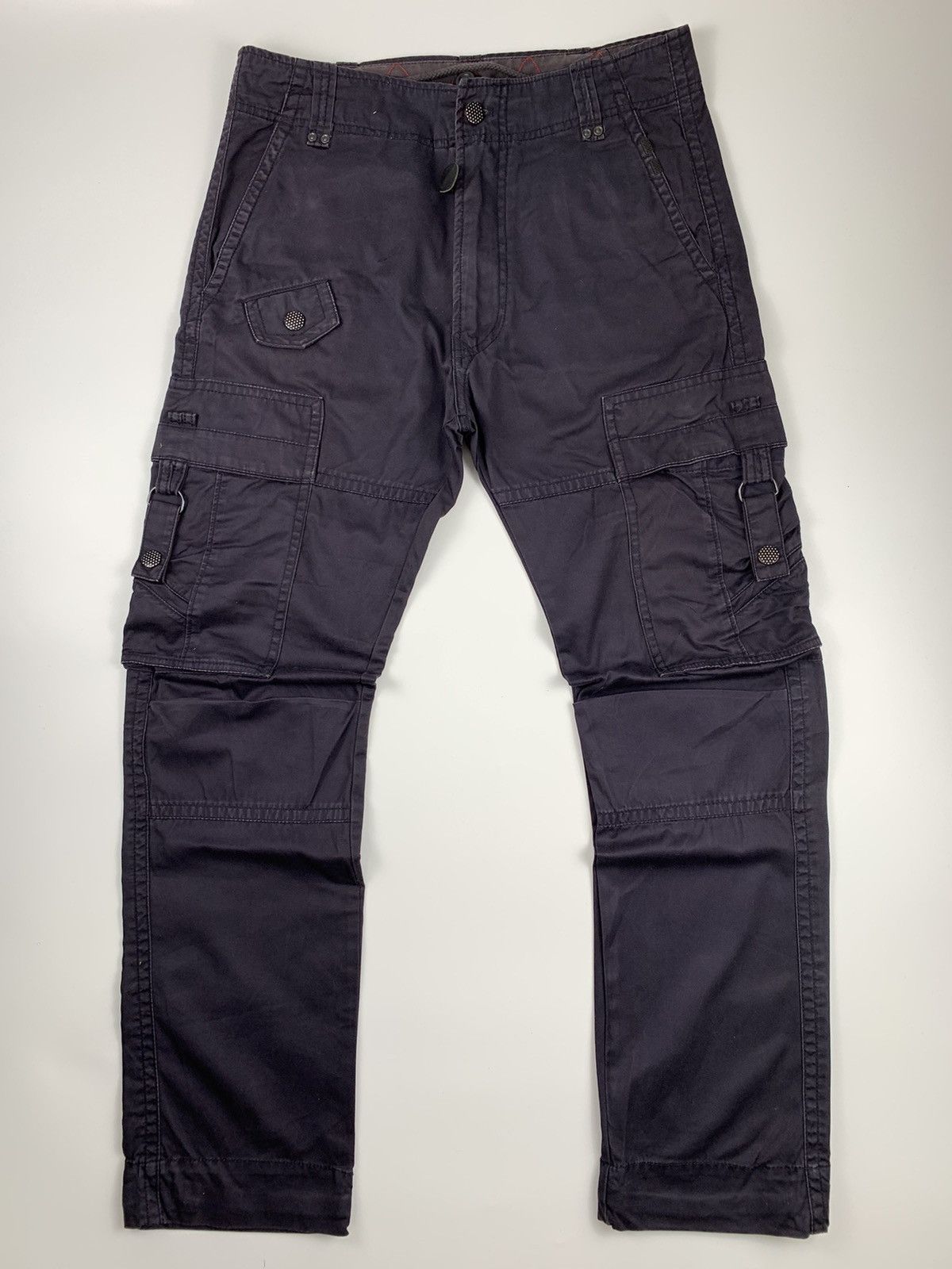 Diesel Diesel men’s Waxed Purple Cargo Pants Size US 31 - 1 Thumbnail