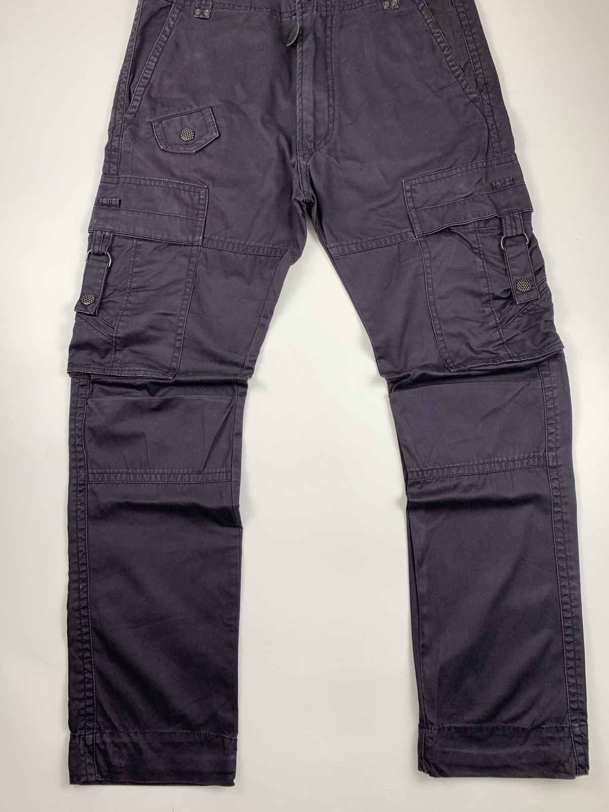 Diesel Diesel men’s Waxed Purple Cargo Pants Size US 31 - 3 Thumbnail