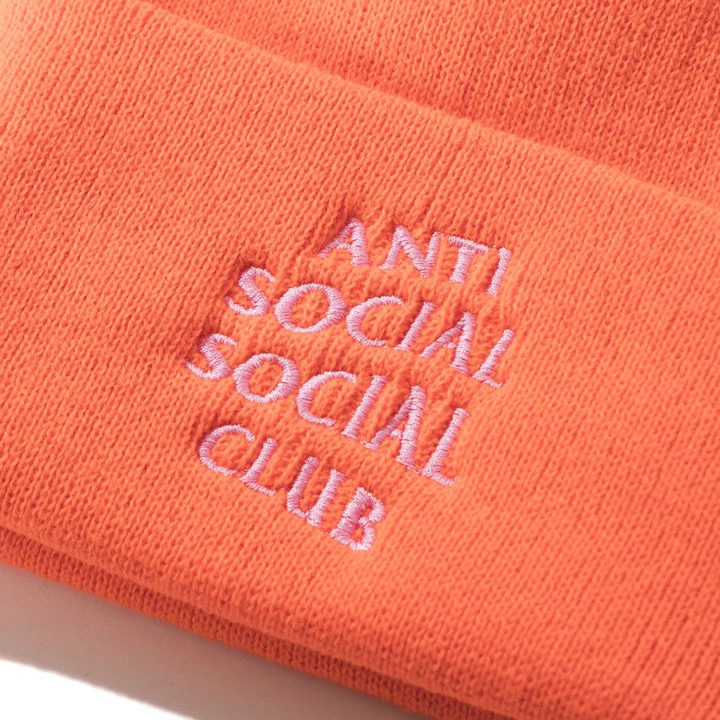 Anti Social Social Club DS ASSC White Logo Mr. Bean Orange Knit Cap Beanie Supreme Size ONE SIZE - 2 Thumbnail