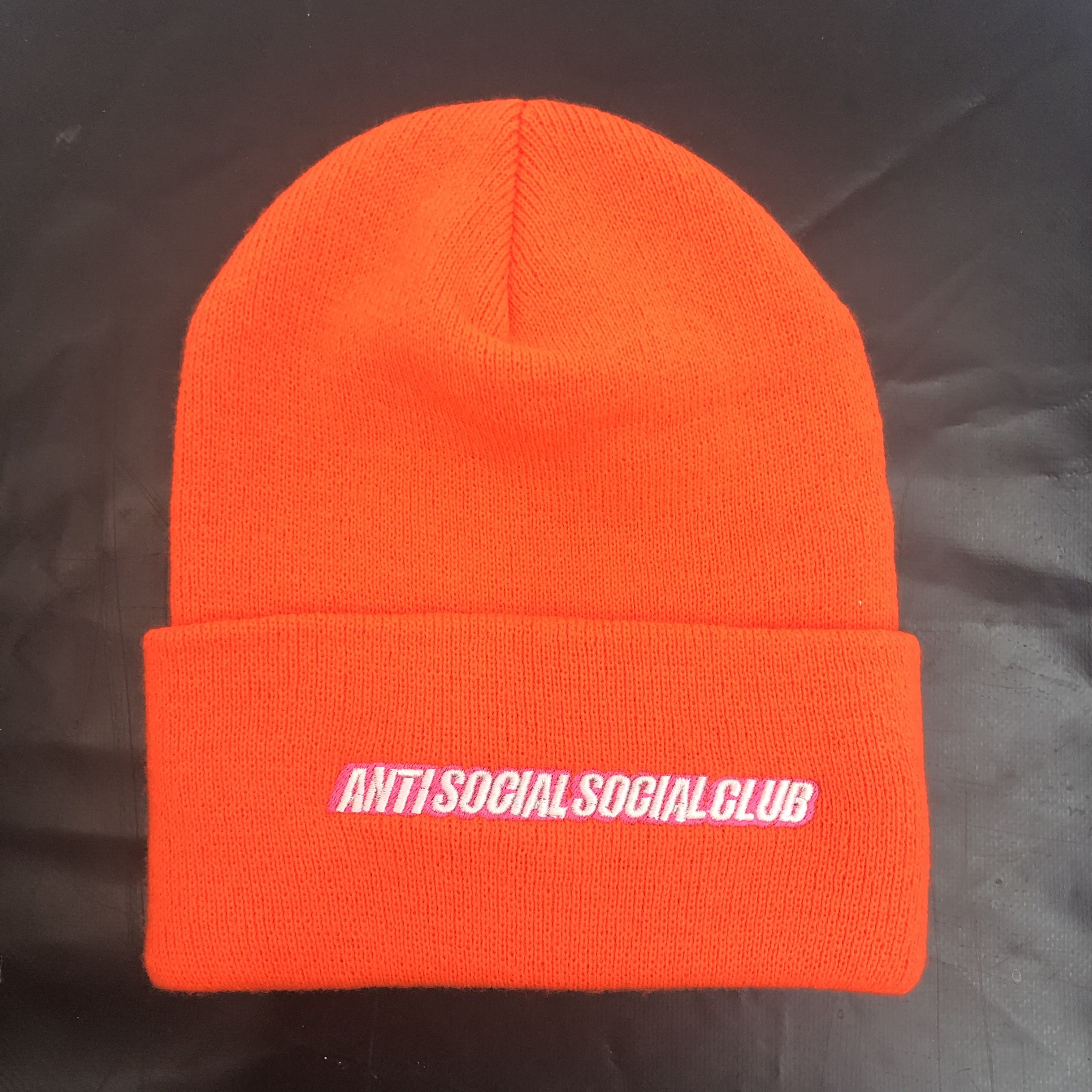 Anti Social Social Club DS ASSC Mr. Bean Orange Knit Cap Beanie FTP FOG BAPE KITH Size ONE SIZE - 6 Thumbnail