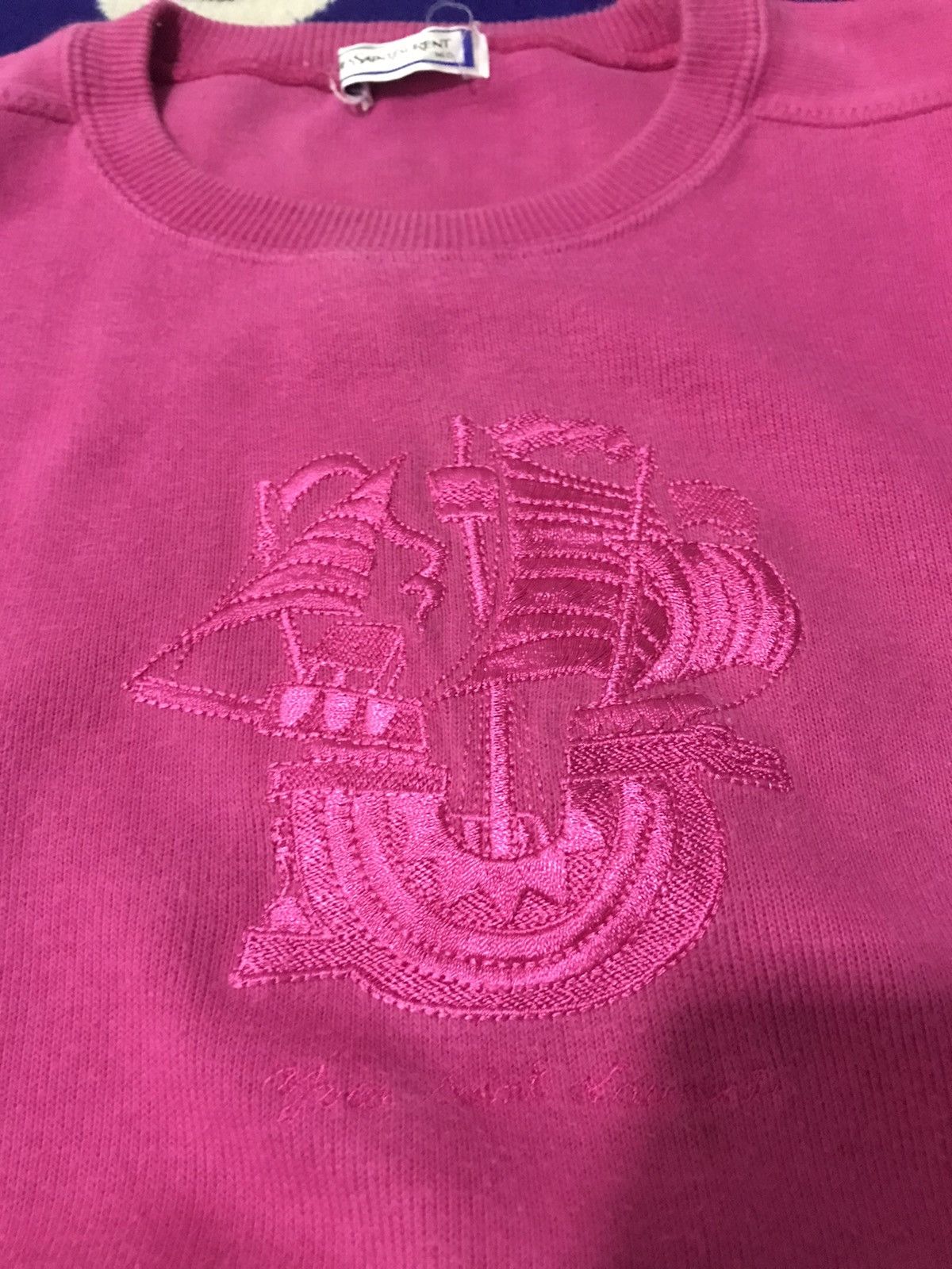 Yves Saint Laurent Vintage YSL Sweatshirt Yves Saint Laurent Big Logo Spellout Size US M / EU 48-50 / 2 - 1 Thumbnail