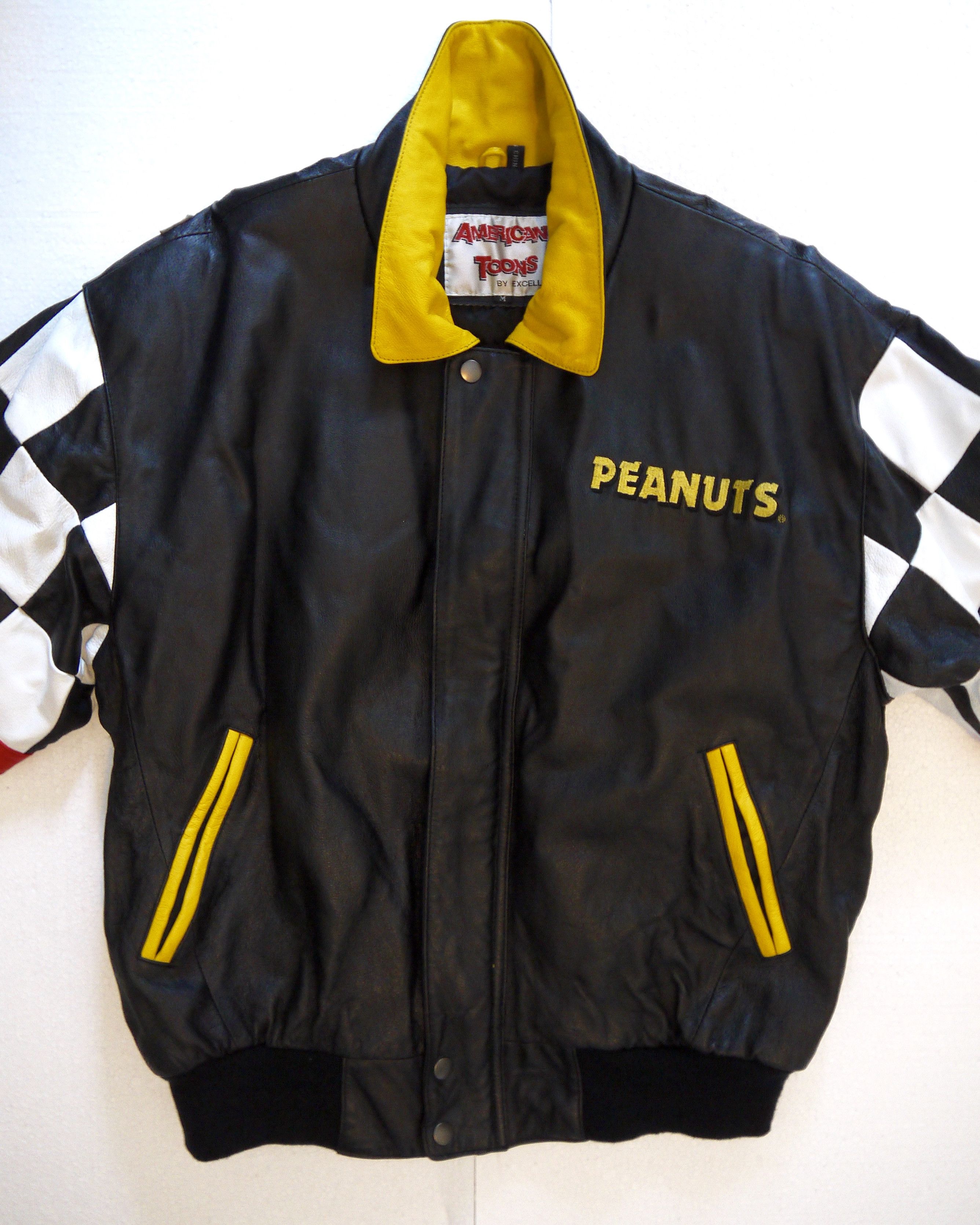 Vintage Vintage Peanuts American Toons Excelled Leather Jacket 