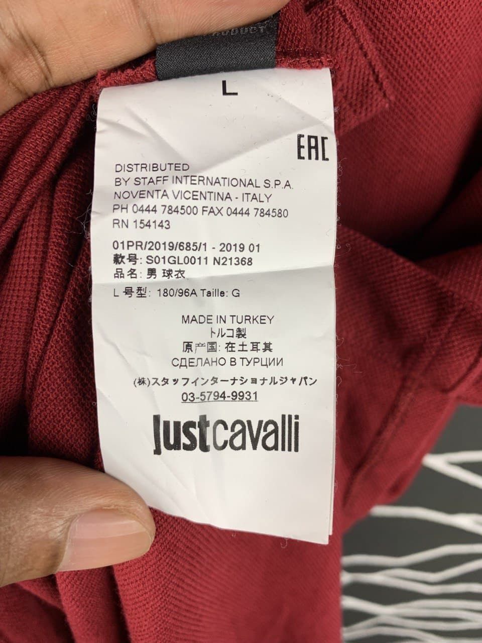 Just Cavalli Just Cavalli Cheetah Logo Basic Polo Size US L / EU 52-54 / 3 - 11 Thumbnail