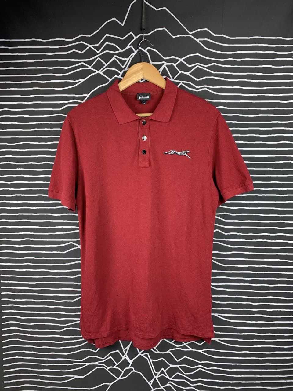 Just Cavalli Cheetah Logo Basic Polo