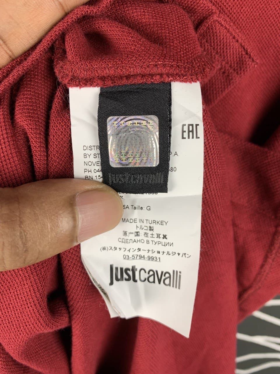 Just Cavalli Just Cavalli Cheetah Logo Basic Polo Size US L / EU 52-54 / 3 - 9 Thumbnail