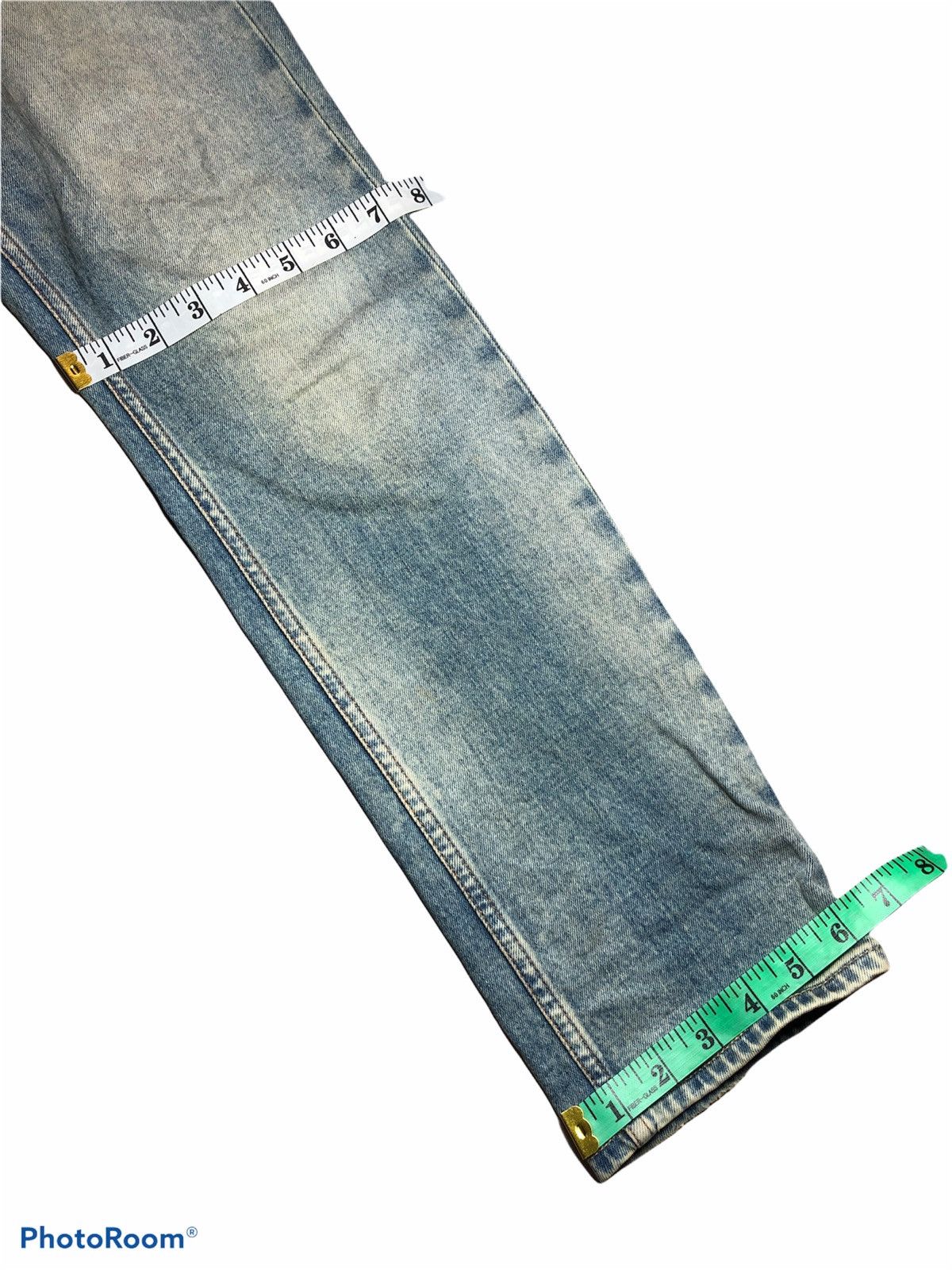 DENHAM DENHAM Faded Distressed Razor Slim Fit Buttonfly Denim Jeans Size US 30 / EU 46 - 10 Thumbnail
