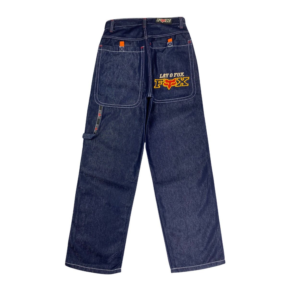 Vintage 🔥LASTDROP🔥 90s Metallic Fox Rap Work Hip-hop Denim Pants | Grailed