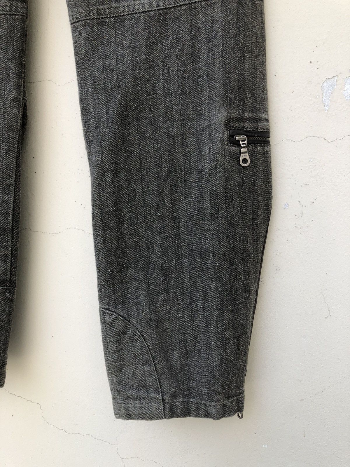 Vintage RESCUE SQUAD Japan Multi Pocket Zip HBT Thick Trouser Pant Size US 34 / EU 50 - 18 Thumbnail
