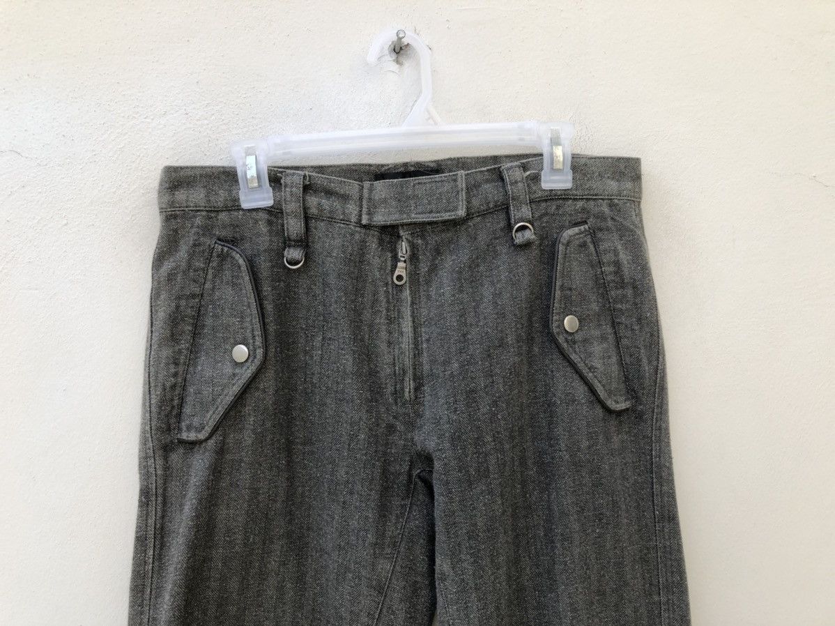 Vintage RESCUE SQUAD Japan Multi Pocket Zip HBT Thick Trouser Pant Size US 34 / EU 50 - 2 Thumbnail