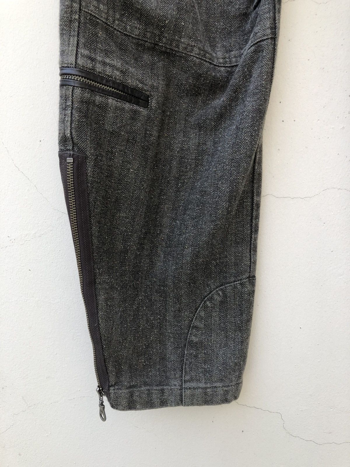 Vintage RESCUE SQUAD Japan Multi Pocket Zip HBT Thick Trouser Pant Size US 34 / EU 50 - 7 Thumbnail