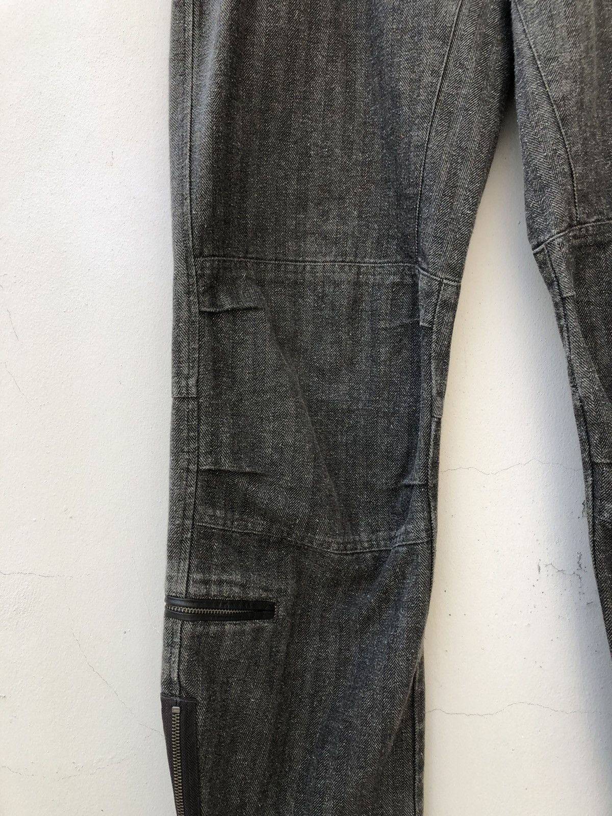 Vintage RESCUE SQUAD Japan Multi Pocket Zip HBT Thick Trouser Pant Size US 34 / EU 50 - 6 Thumbnail