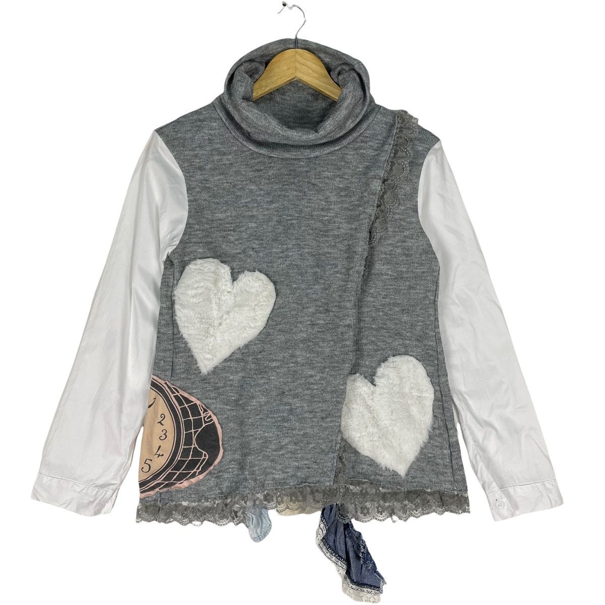 Vivienne Westwood 🔥VIVIENNE WESTWOOD Clock Glow In Dark Turtleneck Sweater Size US S / EU 44-46 / 1 - 2 Thumbnail