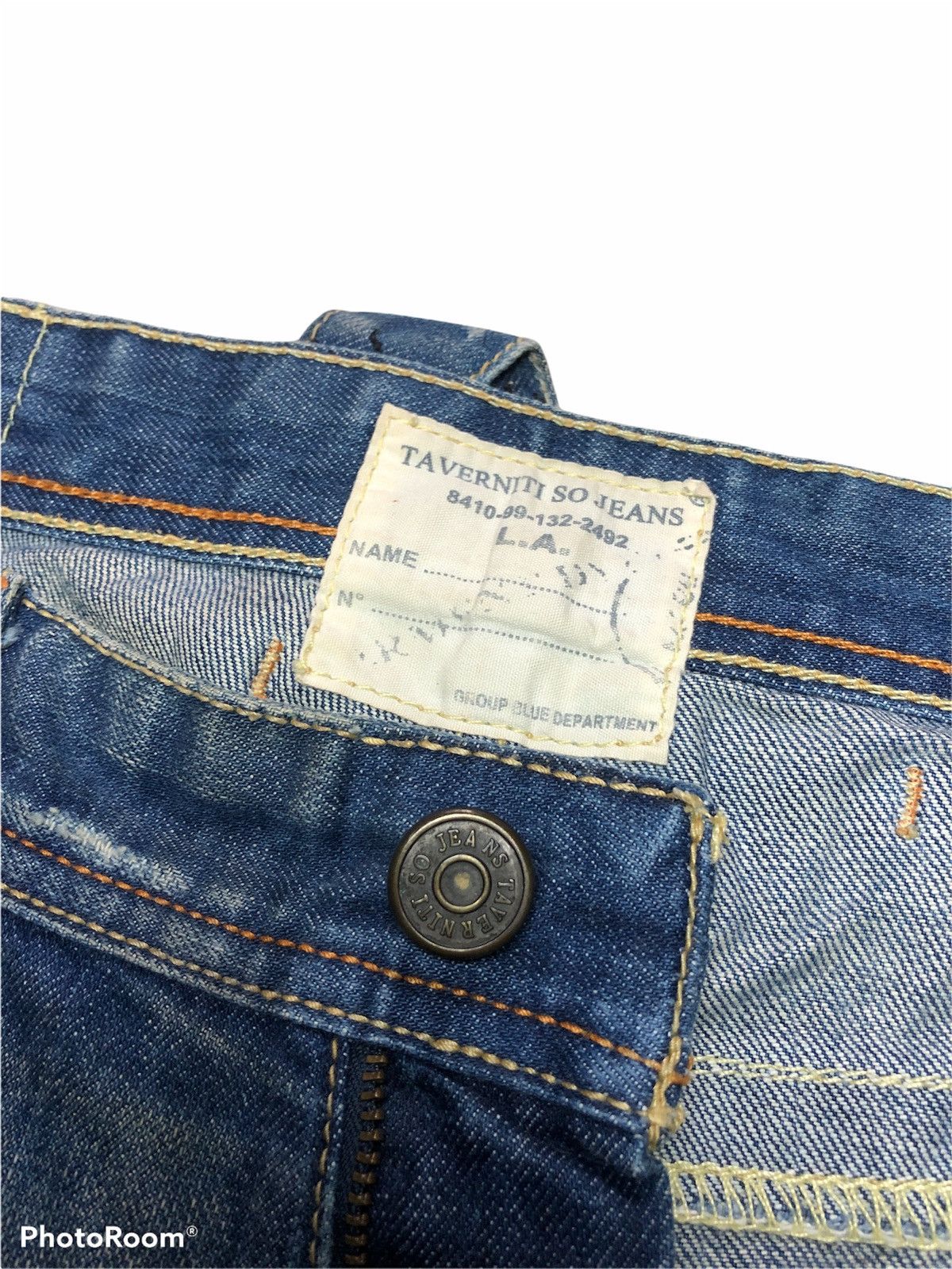 Vintage FLARE⚡️⚡️Taverniti So Jeans Jimmy Distressed Washed Denim Size US 31 - 5 Thumbnail
