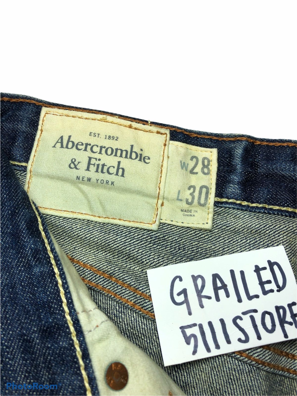 Abercrombie & Fitch FLARED⚡️⚡️RIPPED DISTRESSED DENIM Size US 30 / EU 46 - 6 Thumbnail
