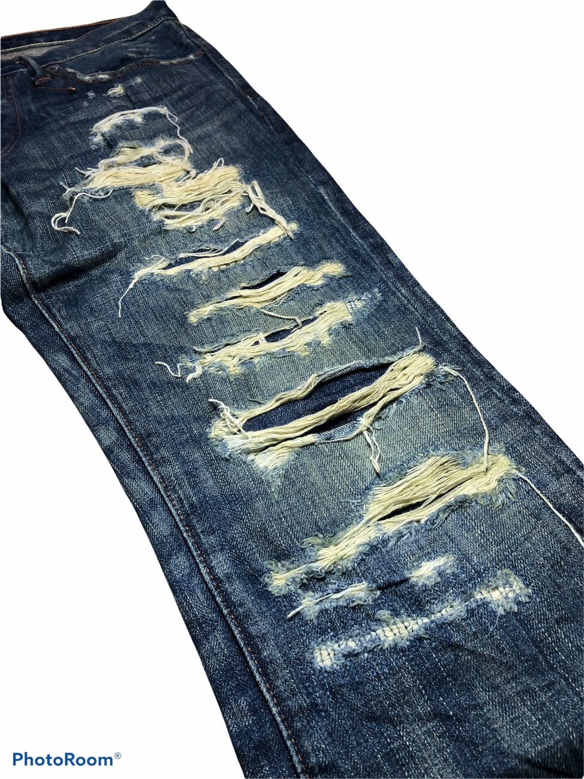 Abercrombie & Fitch FLARED⚡️⚡️RIPPED DISTRESSED DENIM Size US 30 / EU 46 - 5 Thumbnail