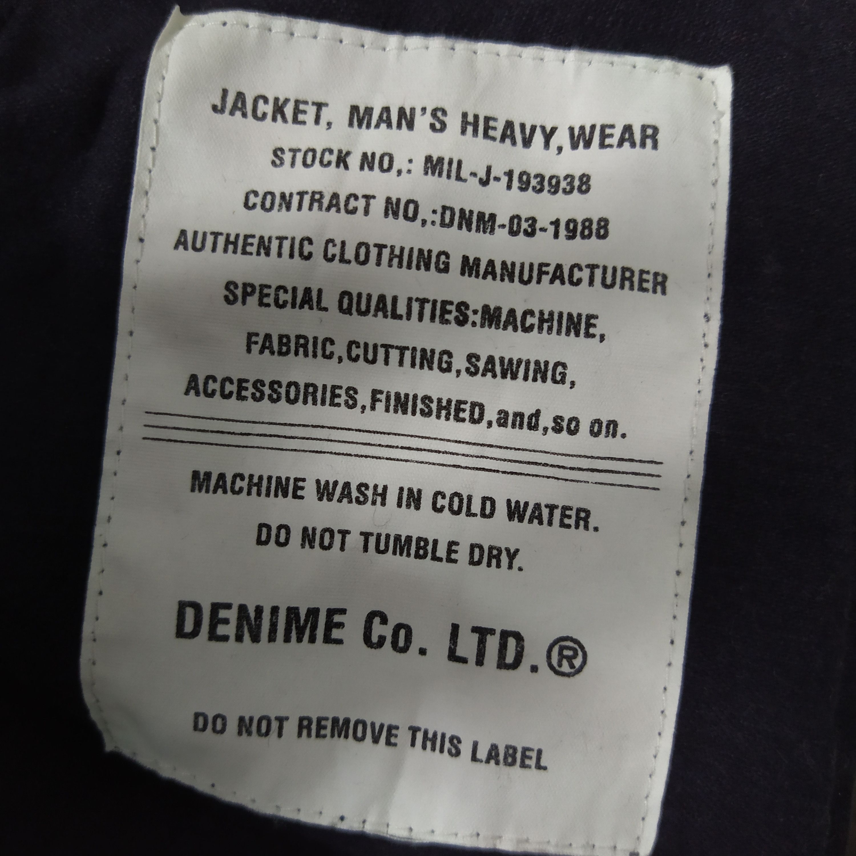 Denime DENIME JAPAN PARKAS MILITARY (D357) Size US M / EU 48-50 / 2 - 9 Thumbnail