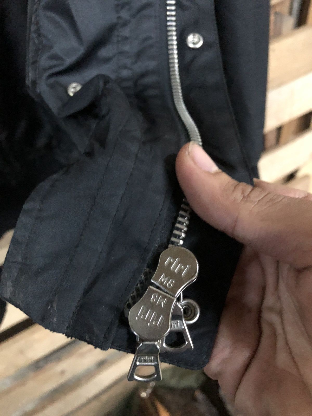 Japanese Brand Rare Design Artisan Bomber Riri Zipper Jacket Size US S / EU 44-46 / 1 - 11 Thumbnail