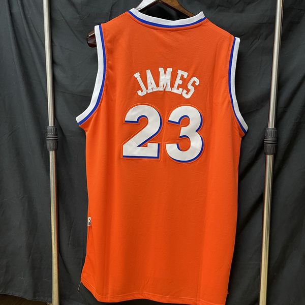 Lebron james best sale orange throwback jersey