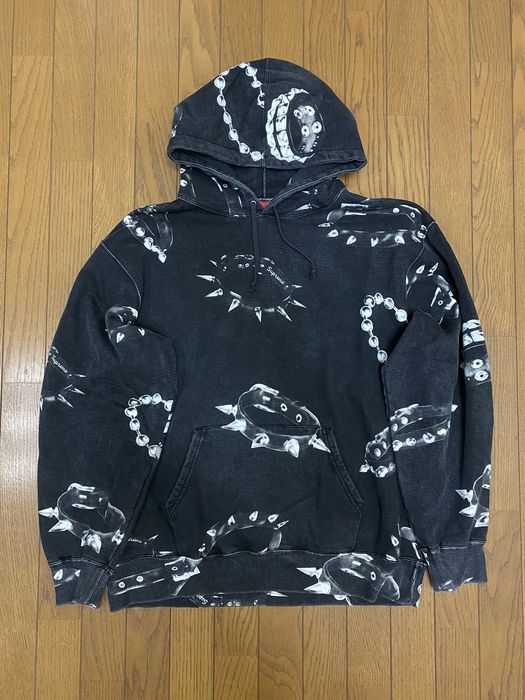 supreme collar hoodie