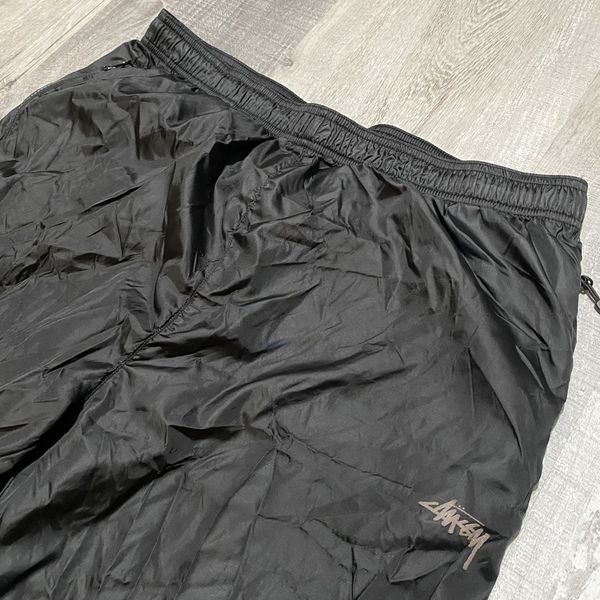 Stussy Stussy Black Nylon Windbreaker Streetwear Jogger Pants | Grailed