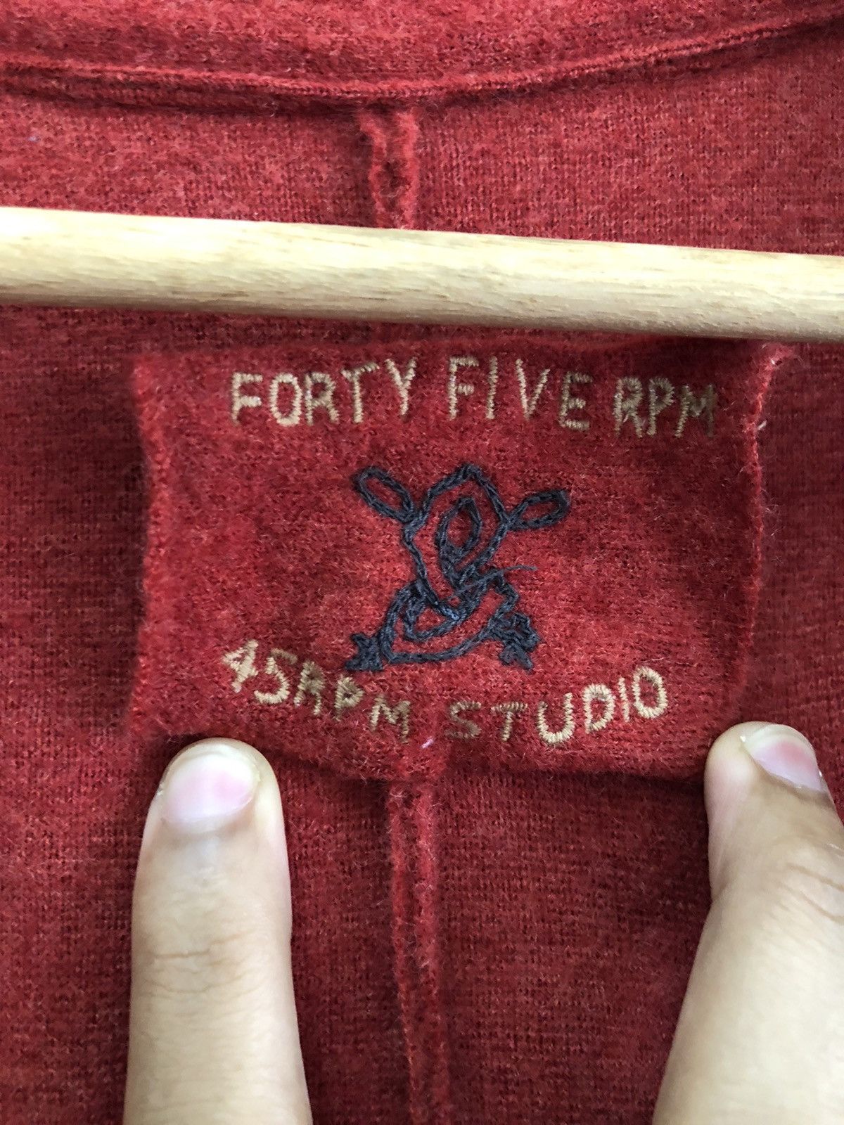 45rpm × Japanese Brand × Vintage Vintage 45rpm Rare Red Wool Long Coat Size US S / EU 44-46 / 1 - 7 Thumbnail