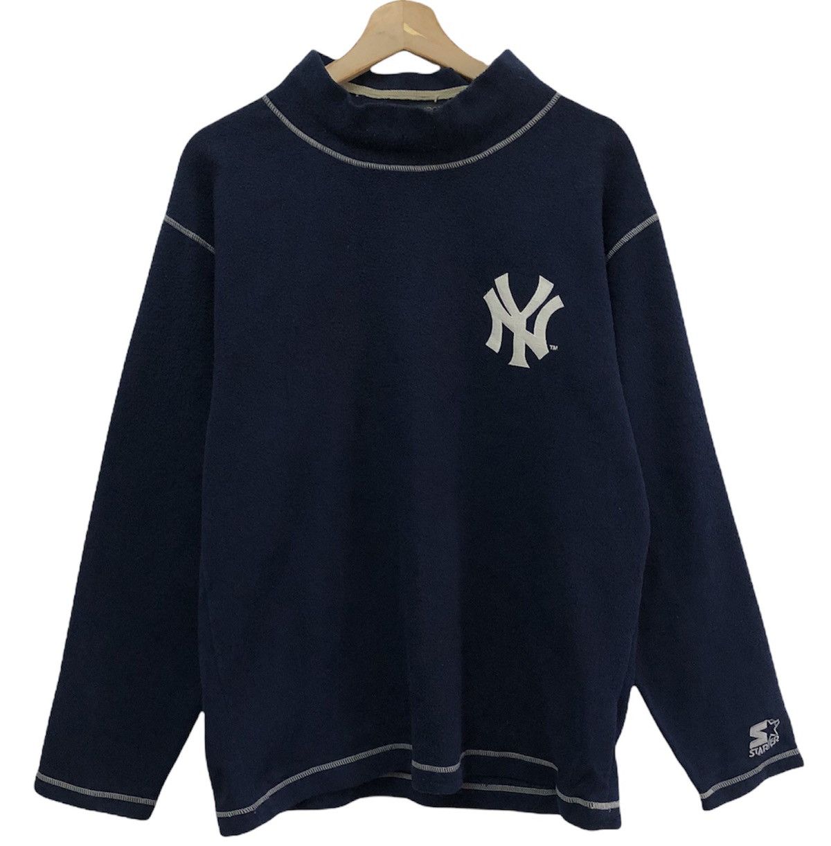 MLB Vintage New York Yankees MLB Longsleeve Turtle Neck Tee Size US L / EU 52-54 / 3 - 1 Thumbnail