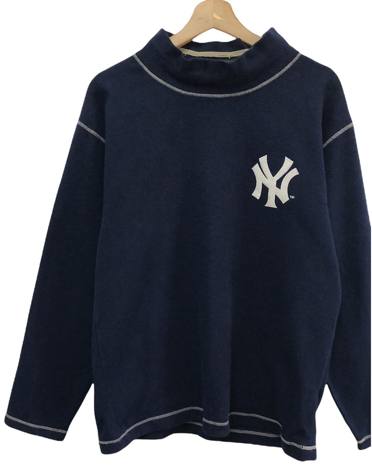 MLB Vintage New York Yankees MLB Longsleeve Turtle Neck Tee Size US L / EU 52-54 / 3 - 4 Thumbnail