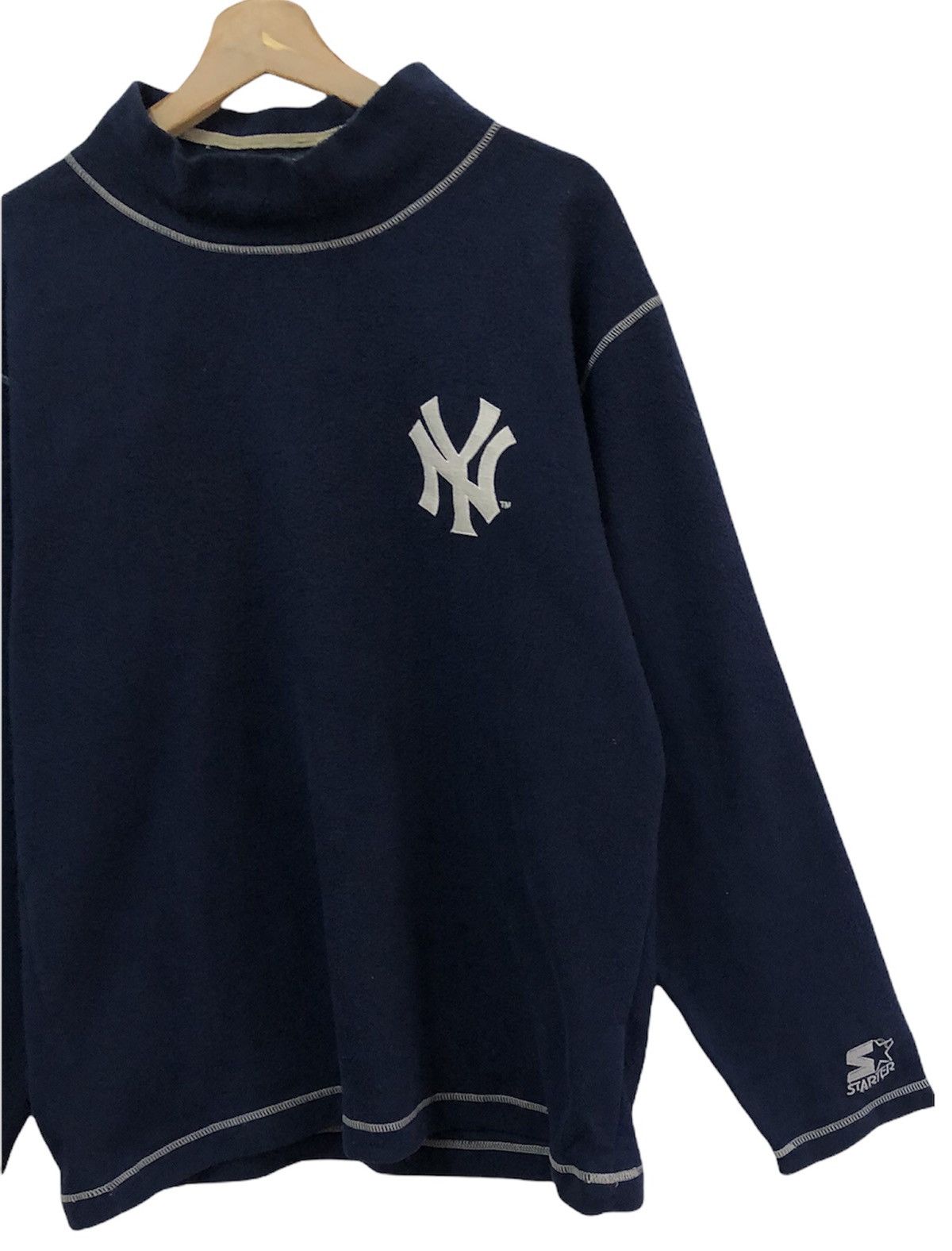 MLB Vintage New York Yankees MLB Longsleeve Turtle Neck Tee Size US L / EU 52-54 / 3 - 3 Thumbnail