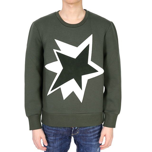 Neil Barrett Leather Pop-art star neoprene sweatshirt Size US S / EU 44-46 / 1 - 2 Thumbnail