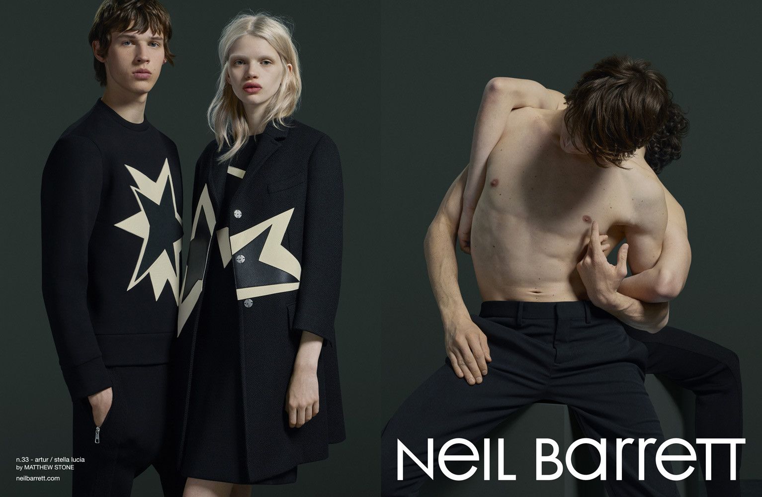 Neil Barrett Leather Pop-art star neoprene sweatshirt Size US S / EU 44-46 / 1 - 5 Thumbnail