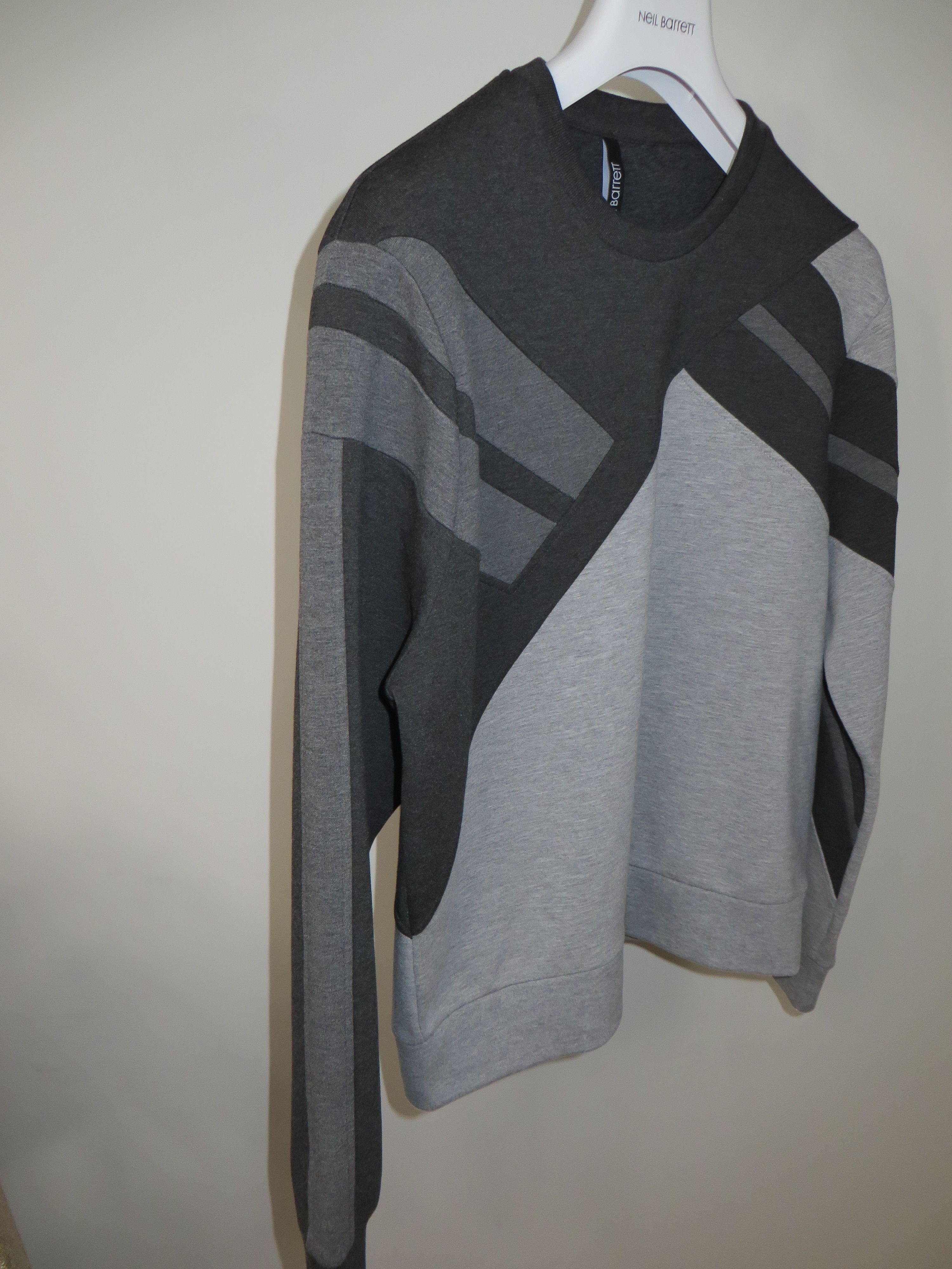 Neil Barrett Retro modernist neoprene sweatshirt Size US L / EU 52-54 / 3 - 5 Thumbnail
