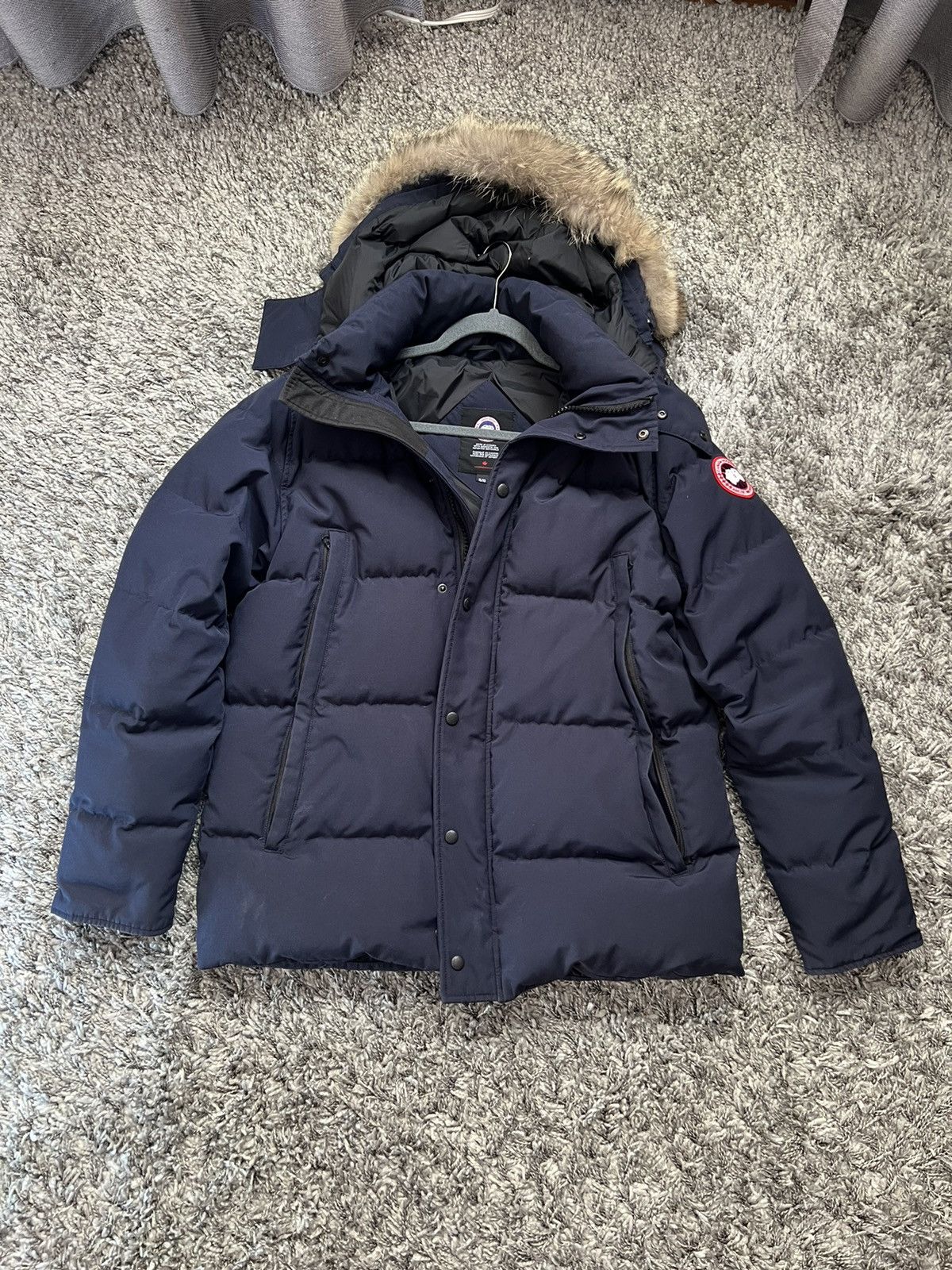 Canada goose wyndham parka admiral blue clearance