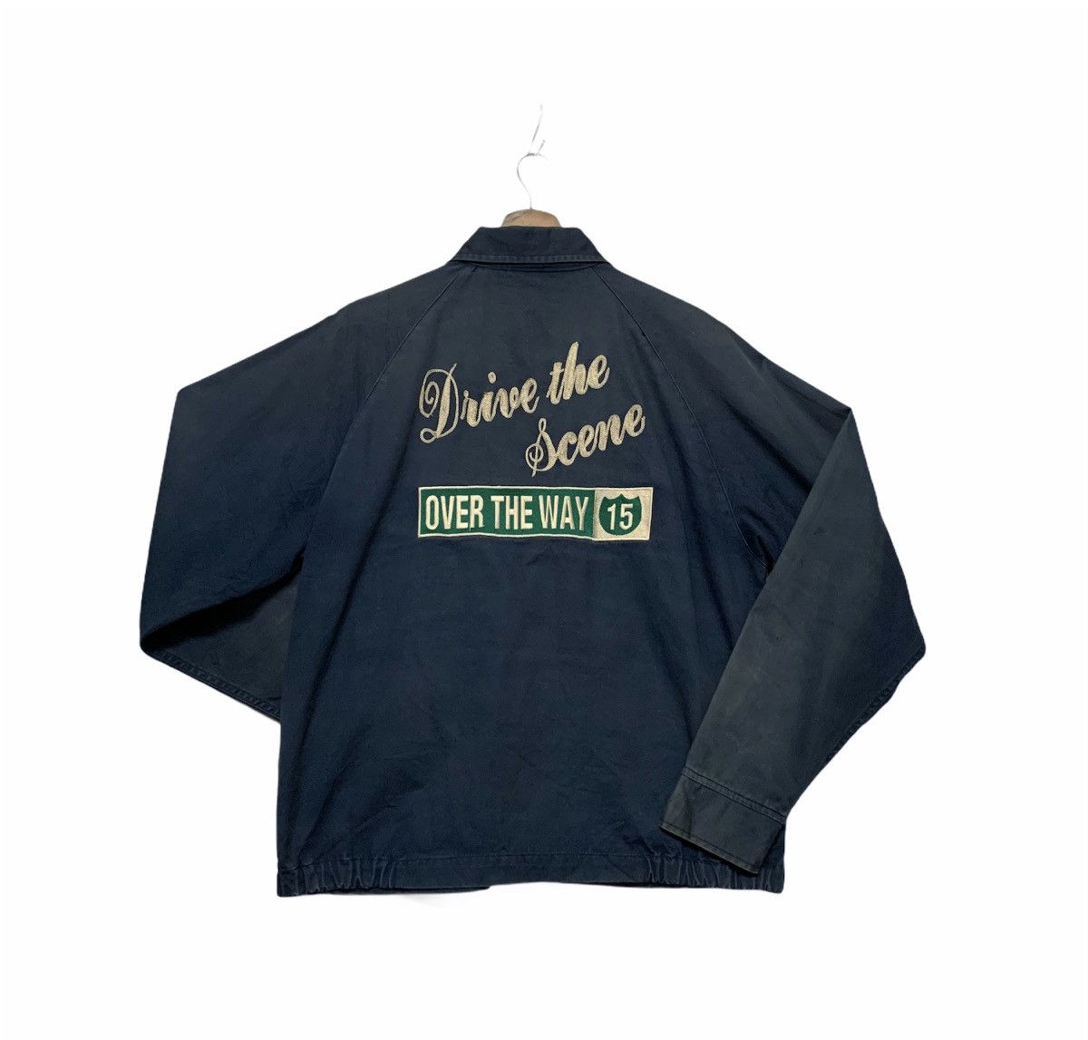 Vintage Vintage 80’s Embroidery Workwear Zip Ups Faded RARE Jacket Size US L / EU 52-54 / 3 - 1 Thumbnail