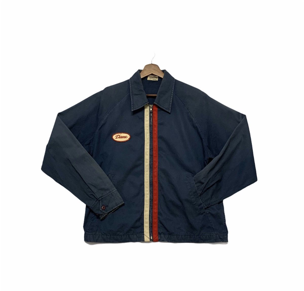 Vintage Vintage 80’s Embroidery Workwear Zip Ups Faded RARE Jacket Size US L / EU 52-54 / 3 - 2 Thumbnail