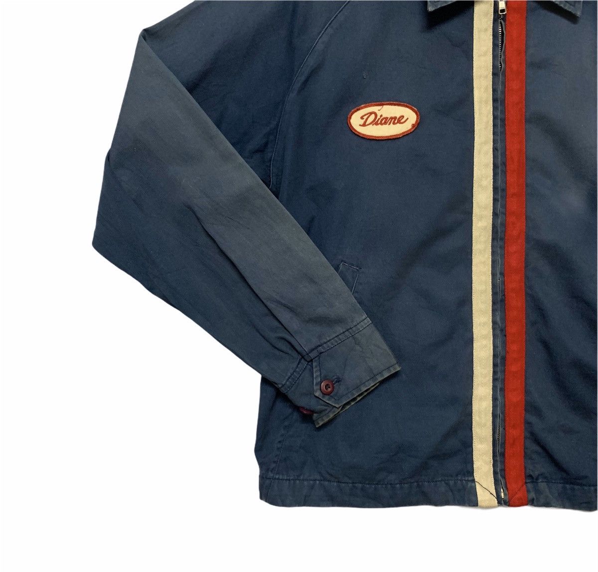 Vintage Vintage 80’s Embroidery Workwear Zip Ups Faded RARE Jacket Size US L / EU 52-54 / 3 - 3 Thumbnail