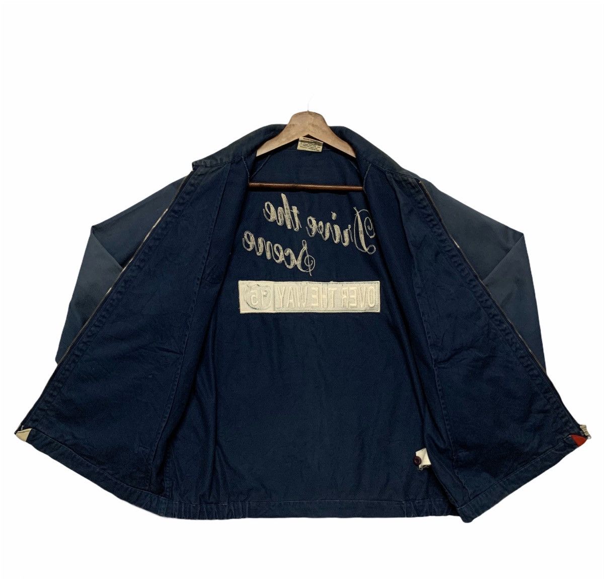Vintage Vintage 80’s Embroidery Workwear Zip Ups Faded RARE Jacket Size US L / EU 52-54 / 3 - 9 Thumbnail