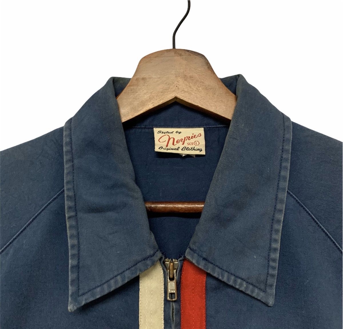 Vintage Vintage 80’s Embroidery Workwear Zip Ups Faded RARE Jacket Size US L / EU 52-54 / 3 - 11 Thumbnail