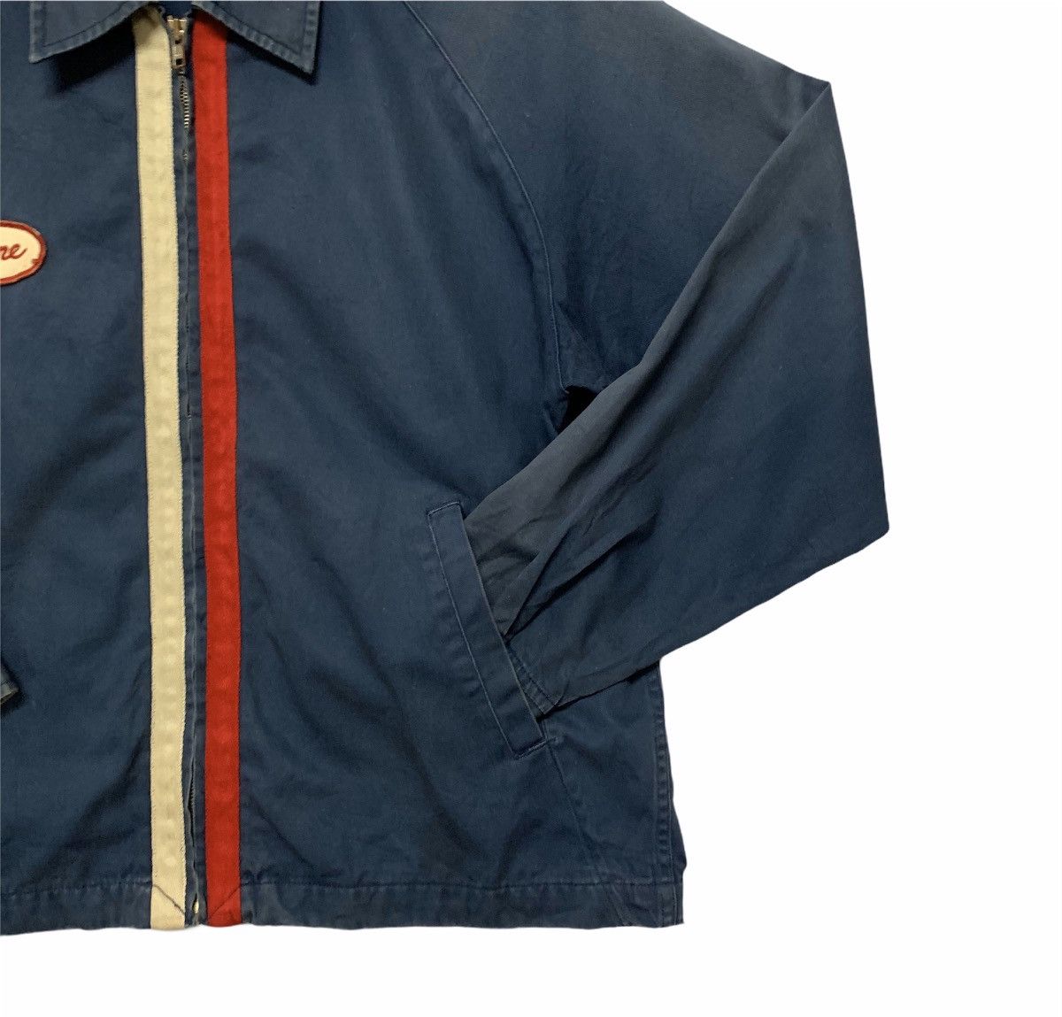 Vintage Vintage 80’s Embroidery Workwear Zip Ups Faded RARE Jacket Size US L / EU 52-54 / 3 - 4 Thumbnail