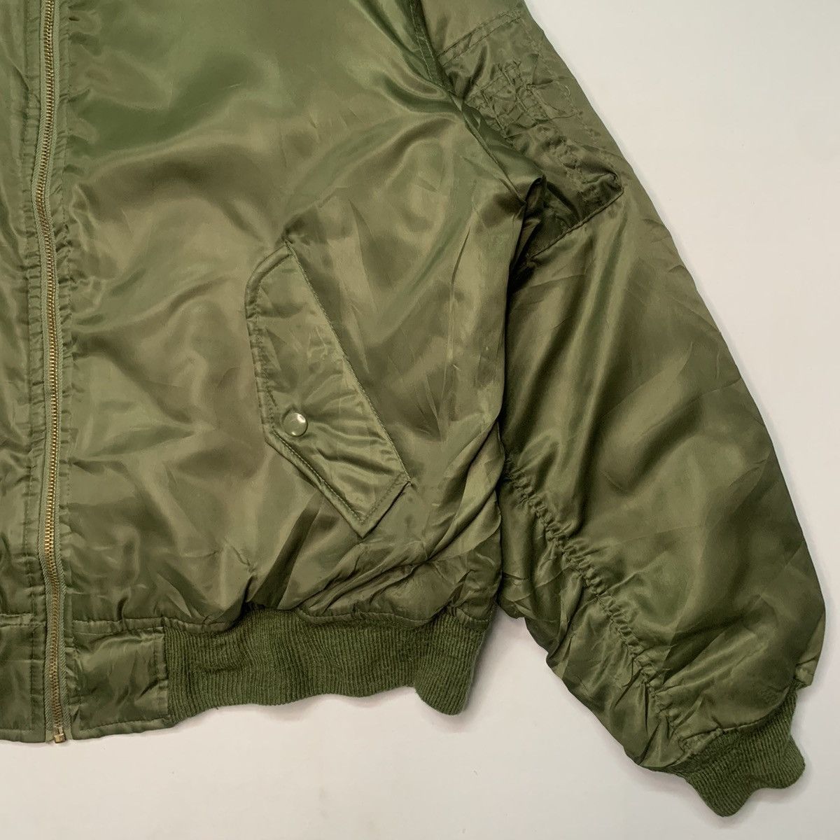 Other STEALS 💥Japanese Vintage Flight Bomber Jacket Zipper Size L Size US L / EU 52-54 / 3 - 3 Thumbnail