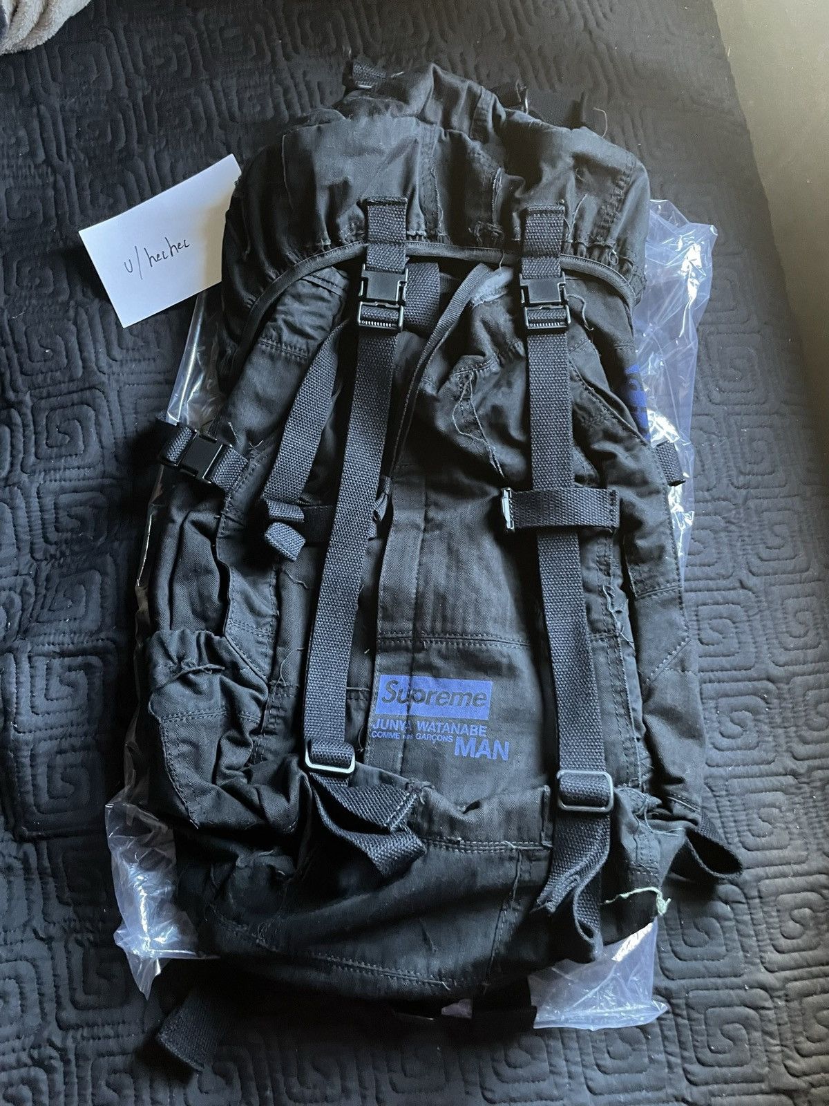 今 お得 Supreme JUNYA WATANABE Backpack Black バッグパック