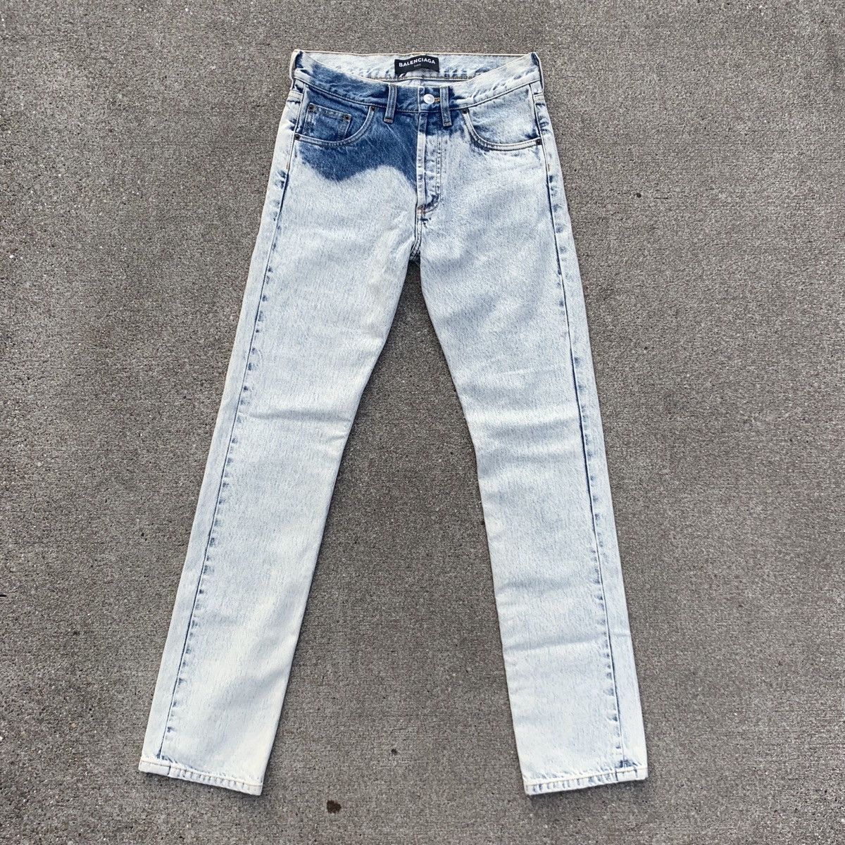Balenciaga Bleached Denim | Grailed