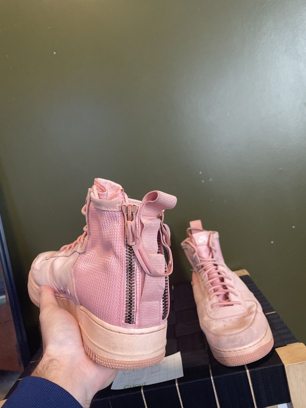 Nike SF Air Force 1 Mid Coral Stardust Grailed