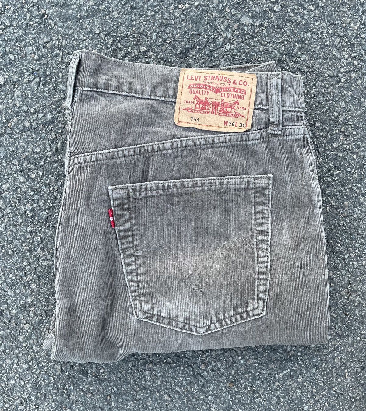 Vintage Vintage Levi’s 751 Corduroy brown Denim Jeans 90s 38x30 | Grailed