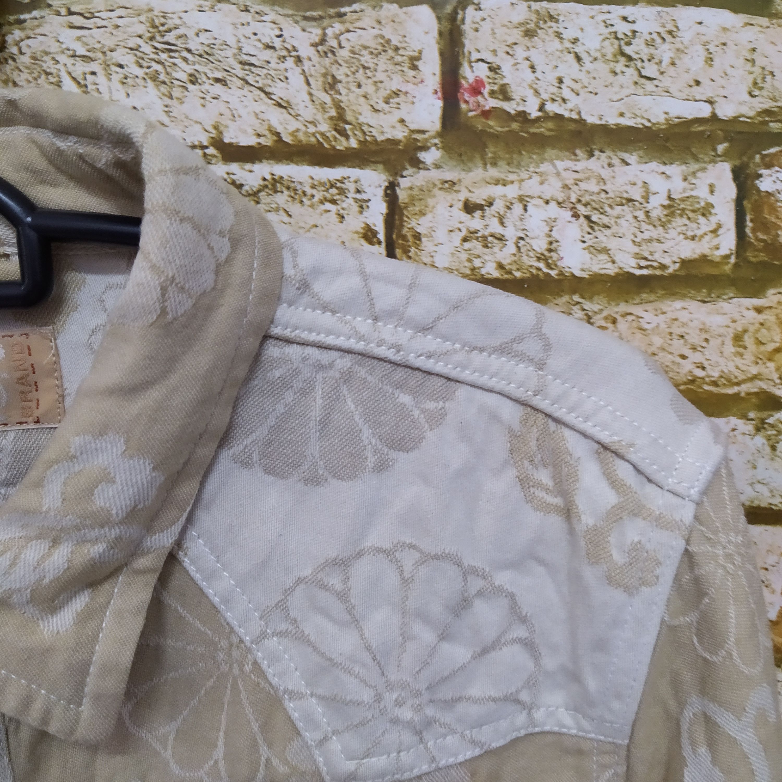 Japanese Brand ORIENTAL SASHIKO JAPANESE CULTWESTERN BUFFALO SHIRT (D360) Size US L / EU 52-54 / 3 - 5 Thumbnail